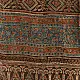 chocolate brown indigo madder red ajrakh modal silk dupatta hand block printed floral vine jaal body ornate geometric lozenge pallu traditional mihrab arched detail wedding festive wear sustainable luxury natural dyed with tassels