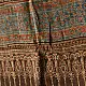 chocolate brown indigo madder red ajrakh modal silk dupatta hand block printed floral vine jaal body ornate geometric lozenge pallu traditional mihrab arched detail wedding festive wear sustainable luxury natural dyed with tassels