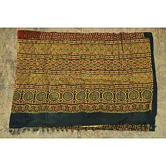चारु ⚘ Ajrakh Mul Cotton Saree ⚘ 19