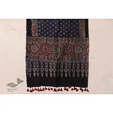 पर्व | Chanderi Ajrakh Stole - 1