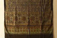 Sakhi . सखी | Ajrakh Block Printed Pure Cotton Dupatta  (19)