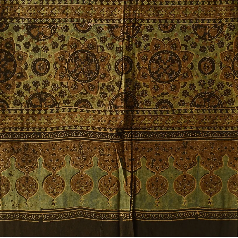 Shop Ajrakh Block Printed Pure Cotton Dupatta
