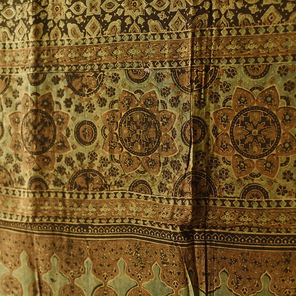 Shop Ajrakh Block Printed Pure Cotton Dupatta