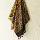 Ajrakh resist dyed pure cotton dupatta with bold symmetrical patterns