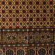 Ajrakh resist dyed pure cotton dupatta with bold symmetrical patterns