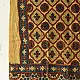 Ajrakh resist dyed pure cotton dupatta with bold symmetrical patterns