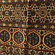 Ajrakh resist dyed pure cotton dupatta with bold symmetrical patterns