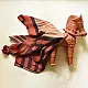 terracotta red brown ajrakh cotton square scarf vertical striped line block print hand block printed natural dyed scarf tassels