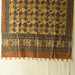Sakhi . सखी ⁂ Ajrakh Block Printed Pure Cotton Dupatta (21)