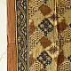 Yellow and orange multi-coloured Ajrakh cotton dupatta with heritage design