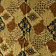 Yellow and orange multi-coloured Ajrakh cotton dupatta with heritage design