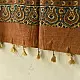 Yellow and orange multi-coloured Ajrakh cotton dupatta with heritage design