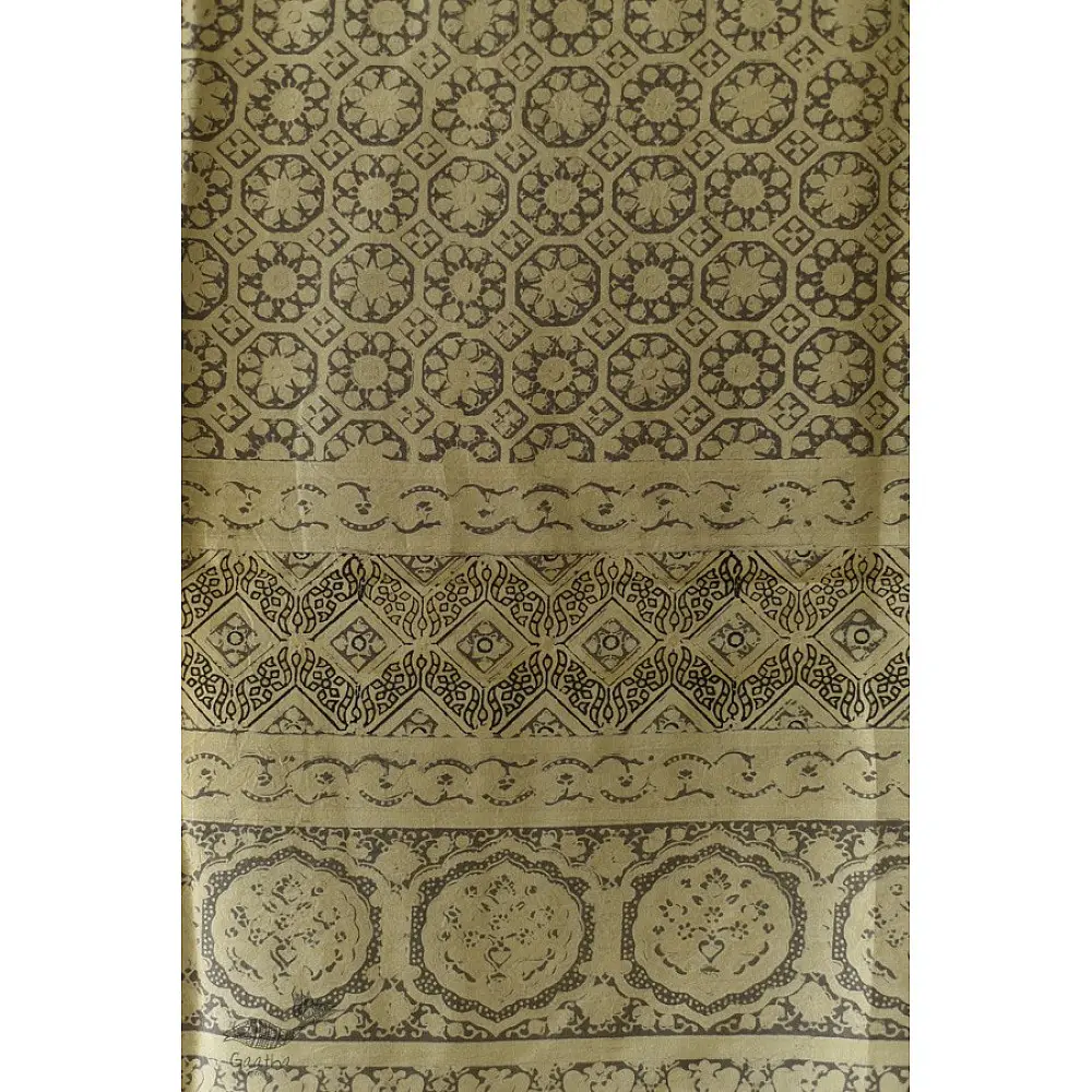 buy Ajrakh Natural Dyed ~ Mulberry Silk Dupatta