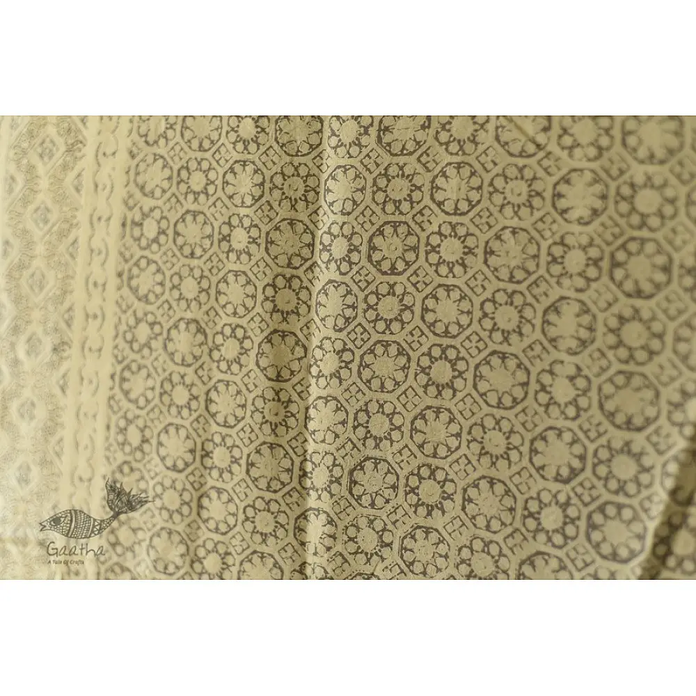 buy Ajrakh Natural Dyed ~ Mulberry Silk Dupatta