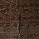 Black and red Ajrakh cotton dupatta with detailed geometric composition