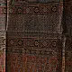 Black and red Ajrakh cotton dupatta with detailed geometric composition