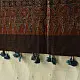 Black and red Ajrakh cotton dupatta with detailed geometric composition