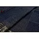 Organza ajrakh printed saree with zari border