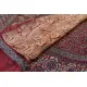 Organza ajrakh printed saree with zari border