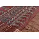 Organza ajrakh printed saree with zari border