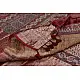 Organza ajrakh printed saree with zari border