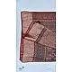 Organza ajrakh printed saree with zari border