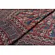 Organza ajrakh printed saree with zari border