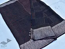 Nandini . नंदिनी ⚘ Organza Ajrakh Saree With Zari Border ⚘ 2