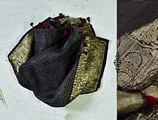 Nandini . नंदिनी ⚘ Organza Ajrakh Saree With Zari Border ⚘ 3