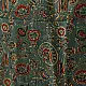 teal indigo ajrakh cotton square scarf red cream floral jaal vine block print hand block printed natural dyed scarf tassels