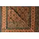 Multi-coloured Ajrakh pure cotton dupatta with layered resist dye patterns