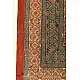 Pure cotton Ajrakh dupatta featuring traditional Kutch block print patterns