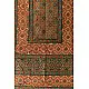 Red and indigo Ajrakh dupatta with traditional Kutch-inspired motifs