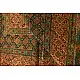 Multi-coloured Ajrakh block print dupatta with rich earthy tones