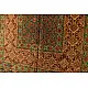 Multi-coloured Ajrakh block print dupatta with rich earthy tones