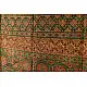 Multi-coloured Ajrakh block print dupatta with rich earthy tones