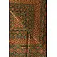 Multi-coloured Ajrakh block print dupatta with rich earthy tones
