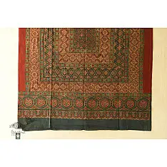 Sakhi . सखी ~ Both Side Block Printed Ajrakh Pure Cotton Dupatta (N)
