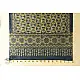 Yellow and indigo Ajrakh dupatta with artisan hand block print design
