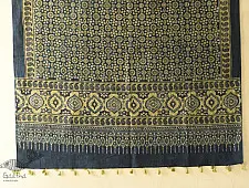 Sakhi . सखी ~ Ajrakh Block Printed Pure Cotton Dupatta (H)