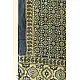 Yellow and Indigo dual-toned Ajrakh dupatta with natural dye finish