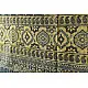 Yellow and Indigo dual-toned Ajrakh dupatta with natural dye finish
