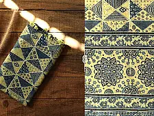 Sakhi . सखी ~ Ajrakh Block Printed Pure Cotton Dupatta (G)