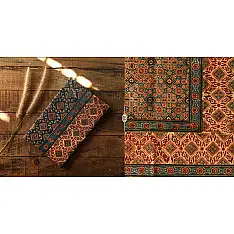 Sakhi . सखी ~ Both Side  Ajrakh Printed Cotton Dupatta (M)