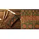 Multi-coloured Ajrakh block print dupatta with rich earthy tones