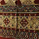 Ajrakh hand block printed pure cotton dupatta with traditional geometric motifs