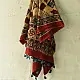 Ajrakh hand block printed pure cotton dupatta with traditional geometric motifs