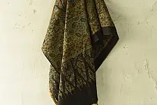 Sakhi . सखी ⁂ Ajrakh Block Printed Pure Cotton Dupatta (28)