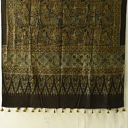 Sakhi . सखी ⁂ Ajrakh Block Printed Pure Cotton Dupatta (28)