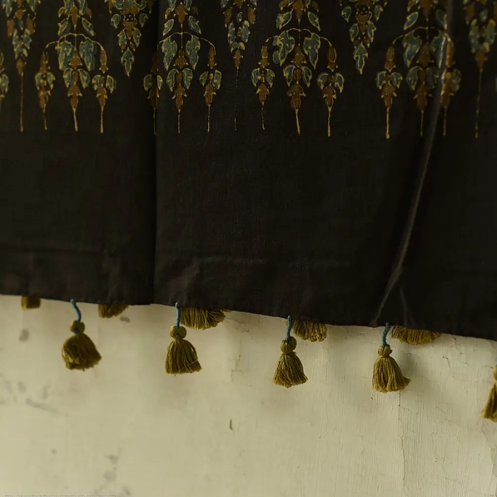 Ajrakh handcrafted cotton dupatta with timeless ethnic design